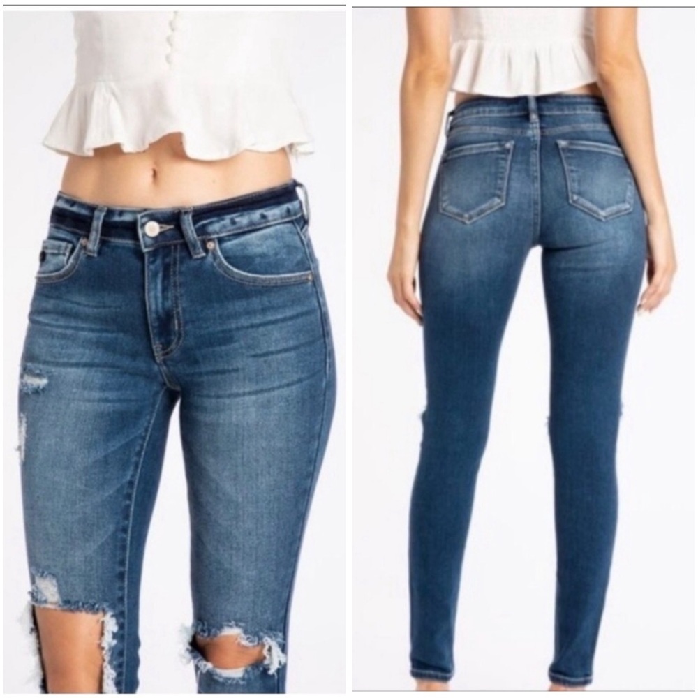 KanCan Destroyed Skinny Jean Size 28
